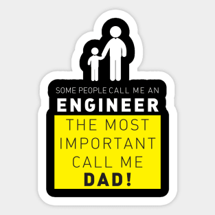 best Engineer Dad Sticker